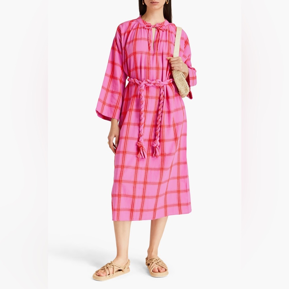 Mara Hoffman Lysa Dress in Pink Jacquard